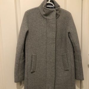 Jcrew Cocoon coat in stadium wool heather grey sz4